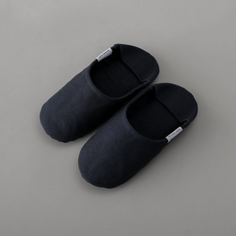 ABE阿部產業 室內帆布拖鞋 板岩灰