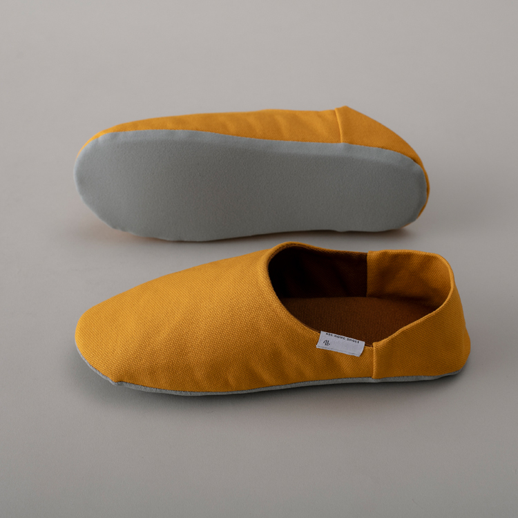 ABE阿部產業 室內帆布拖鞋 芥末黃