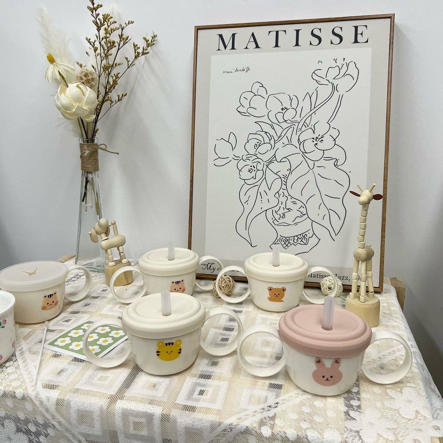 韓風零食杯/湯碗二合一雙耳碗