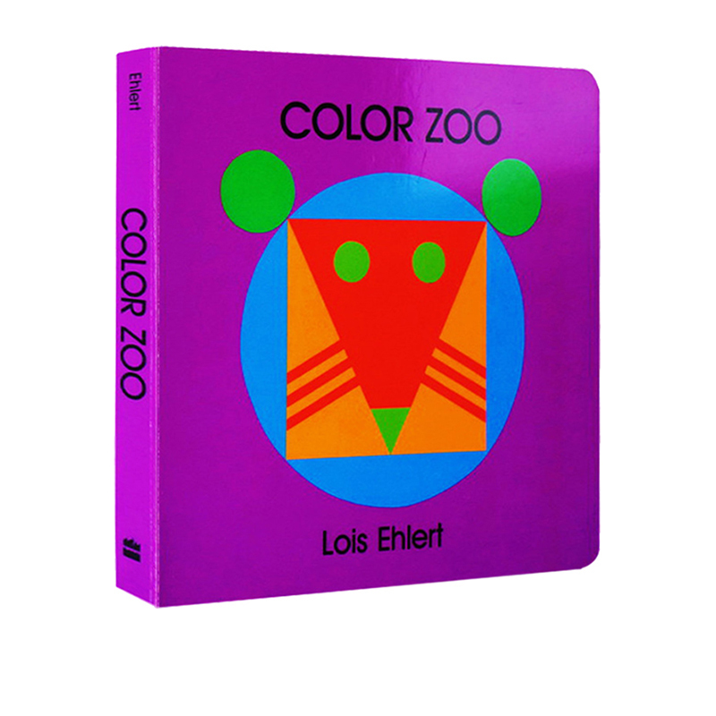 英文原版 Color Zoo 五彩動物園 兒童紙板洞洞書 廖彩杏書單 Lois Ehlert 吳敏蘭書單