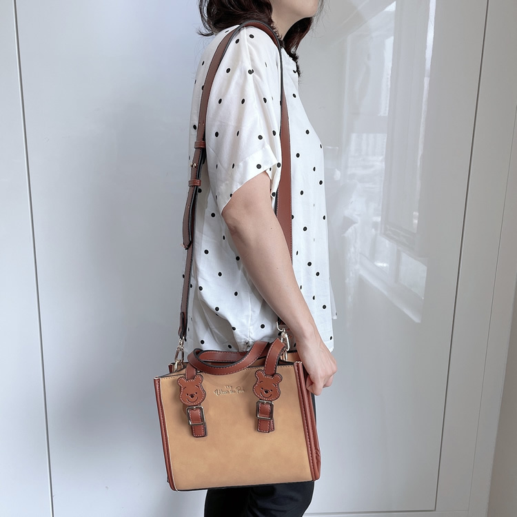 迪士尼海鹽烤餅仿麂皮手提斜孭袋