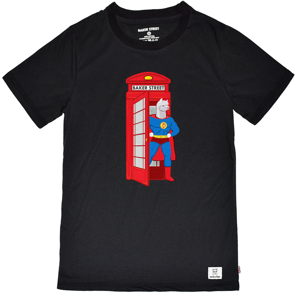 Super Alpaca 超人電話亭 短T