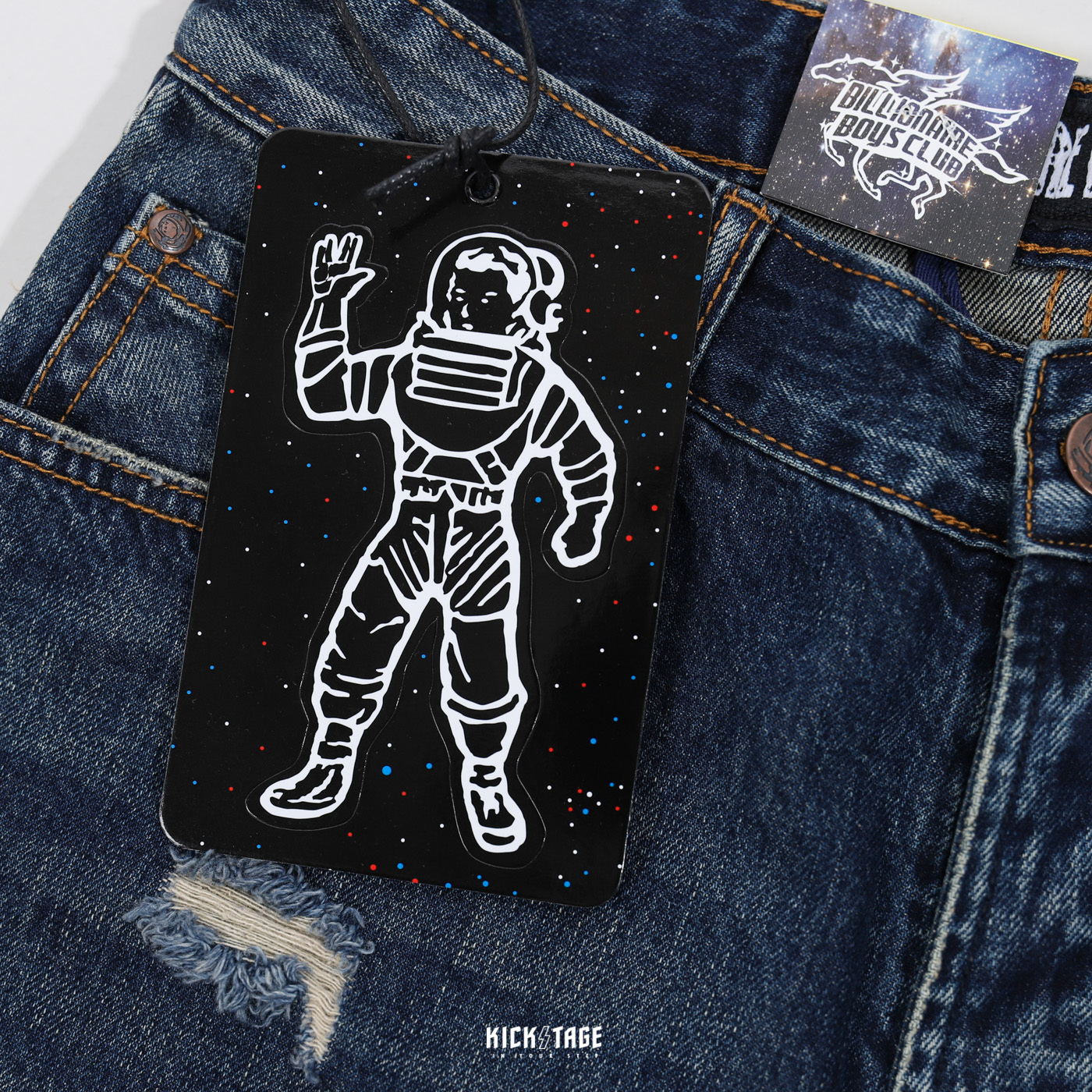 **特價商品售出不退換**男款 BILLIONAIRE BOYS CLUB BB PARTICLE JEAN SHORT 深藍 牛仔 抽鬚 短褲 BBC【BB821-2105】