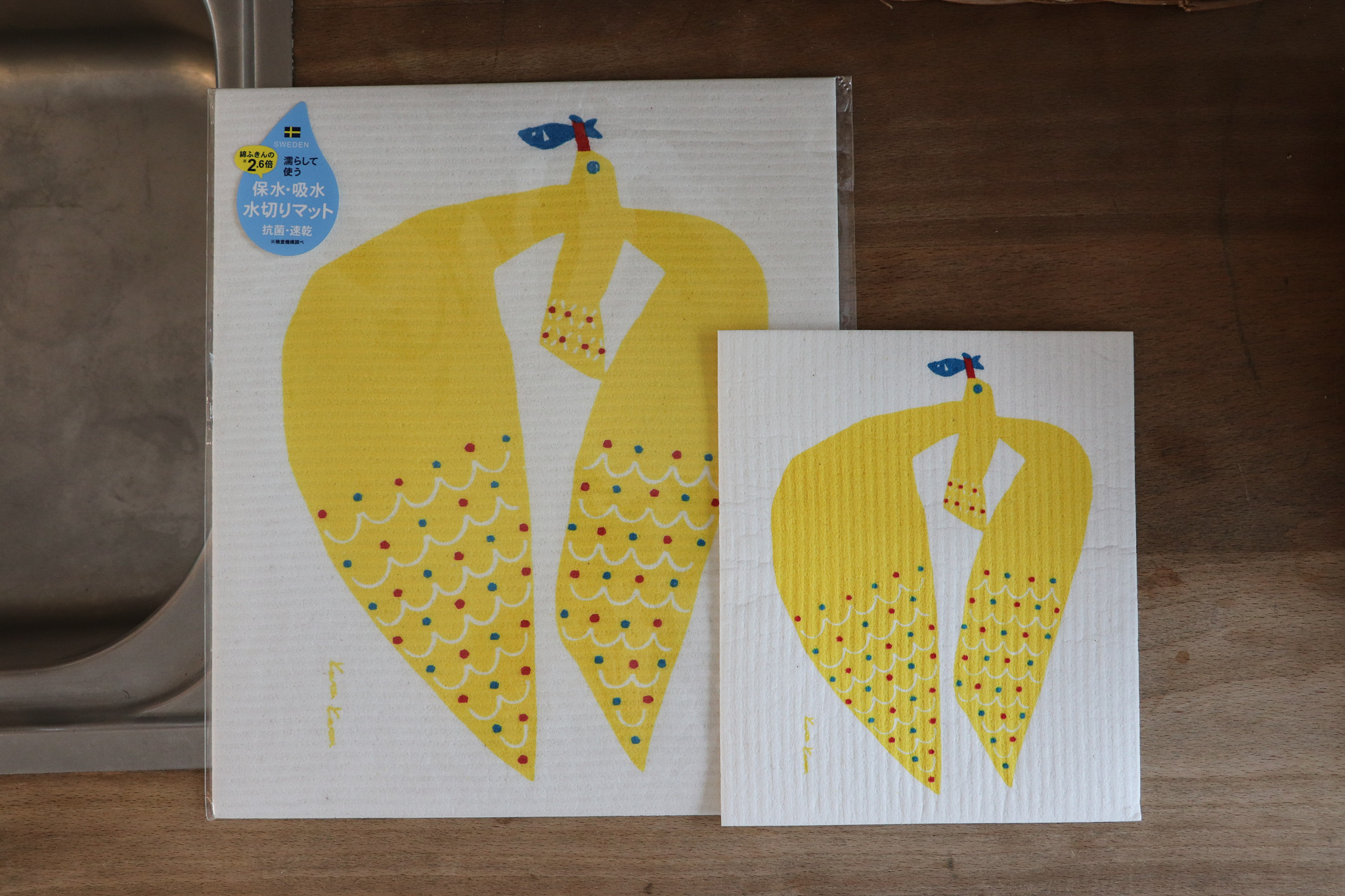 e.spongewipe 德國製 天然植物纖維 小鳥 吸水墊