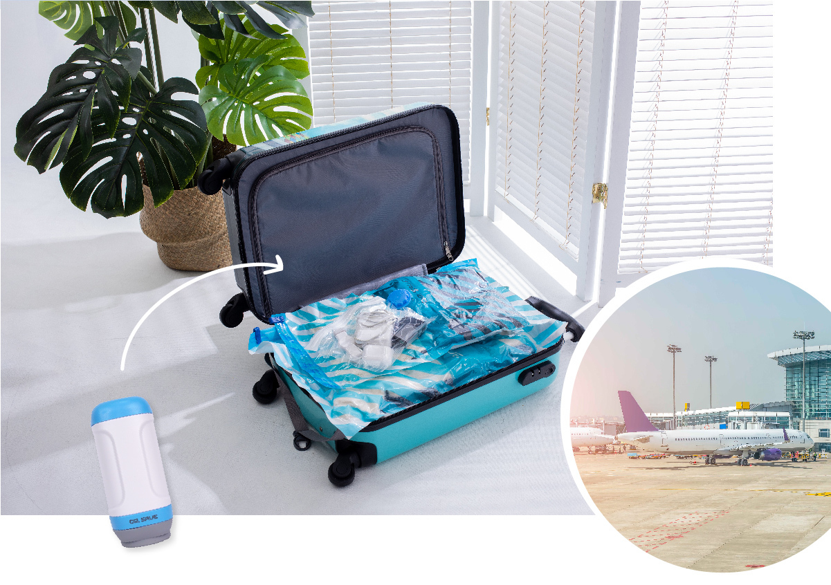 DR. SAVE 迷你真空機最適合外出旅遊,隨身攜帶世界跑透透