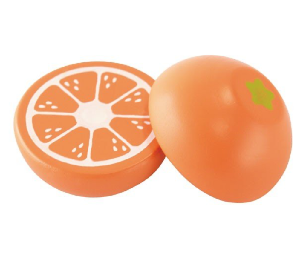 日本 WOODY PUDDY 知育玩具木製磁鐵 橙