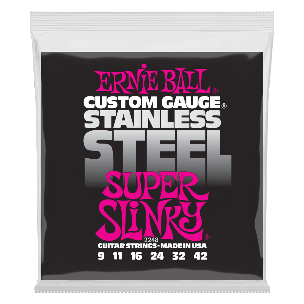 Ernie Ball Super Slinky Stainless Steed Wound 0942