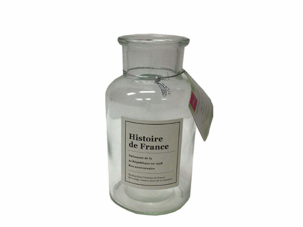 玻璃花瓶/透明6.6x6.6x12.5cm