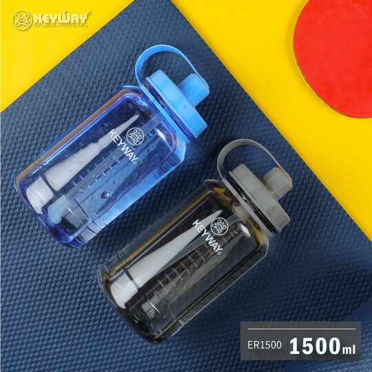 【KEYWAY 】吸管水壺 1500ml ( 藍色 / 灰色)