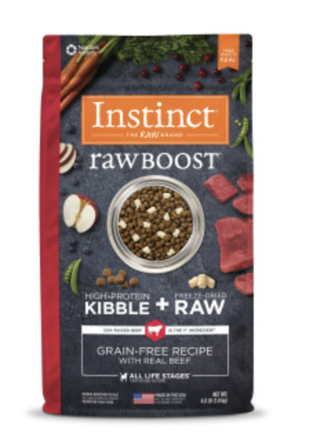 INSTINCT® RAW BOOST 系列無穀凍乾牛肉狗乾糧 4LB /20LB