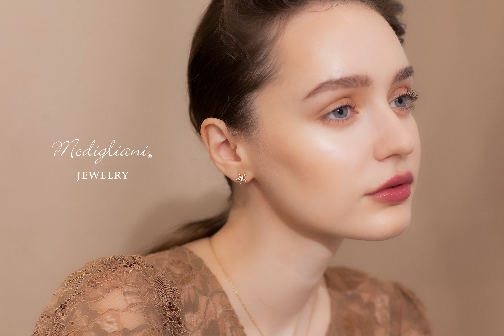 18KGP 旅人摘星耳環