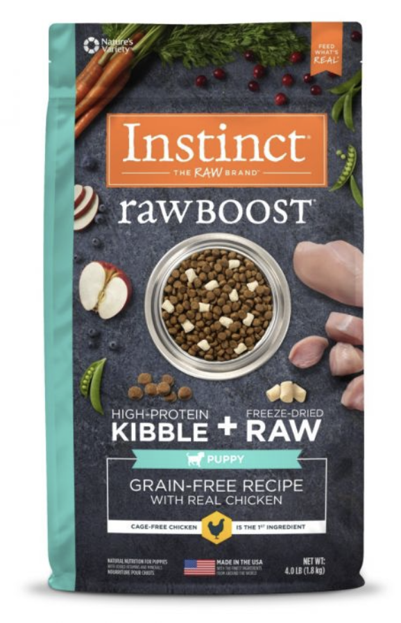 INSTINCT® RAW BOOST 系列無穀凍乾大型犬幼犬乾糧 20LB