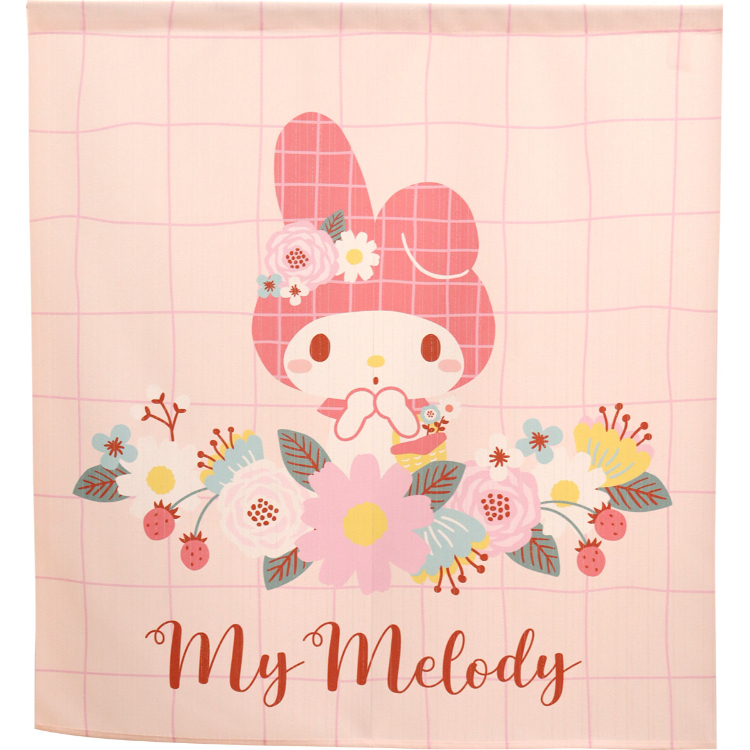 Sanrio My Melody 短門簾 85×90cm 北歐之花 #CM22SD-97527