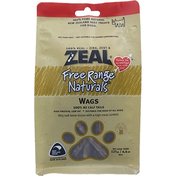 Zeal 紐西蘭牛仔尾骨狗小食 (125g)
