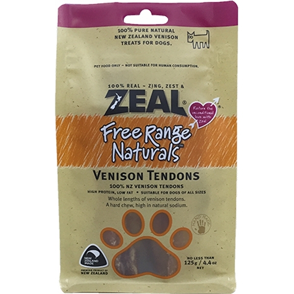 Zeal 紐西蘭鮮鹿筋狗小食 (125g)
