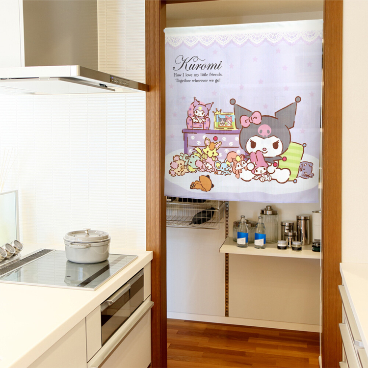Sanrio Kuromi 短門簾 85×90cm 毛公仔 #CM22SD-97529