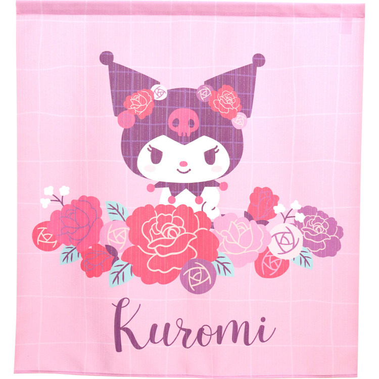 Sanrio Kuromi 短門簾 85×90cm 北歐之花 #CM22SD-97530