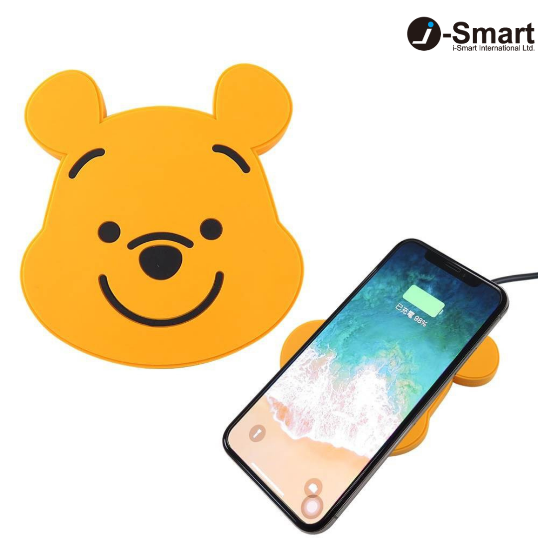 Disney-大頭無線充電板-升級快充10W-小熊維尼 Winnie The Pooh
