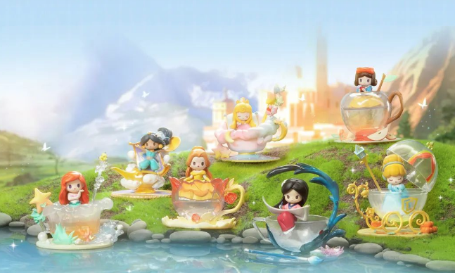 迪士尼 公主系列 茶杯甜心 原盒6個