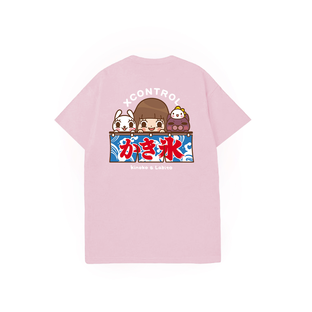 XCTRLx香菇妹日本冰室短T-粉