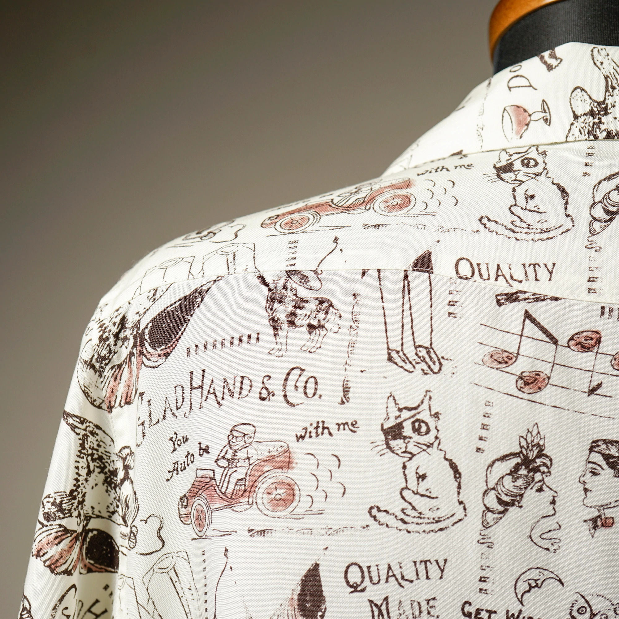 GLAD POSTALS HAWAIIAN SHIRT