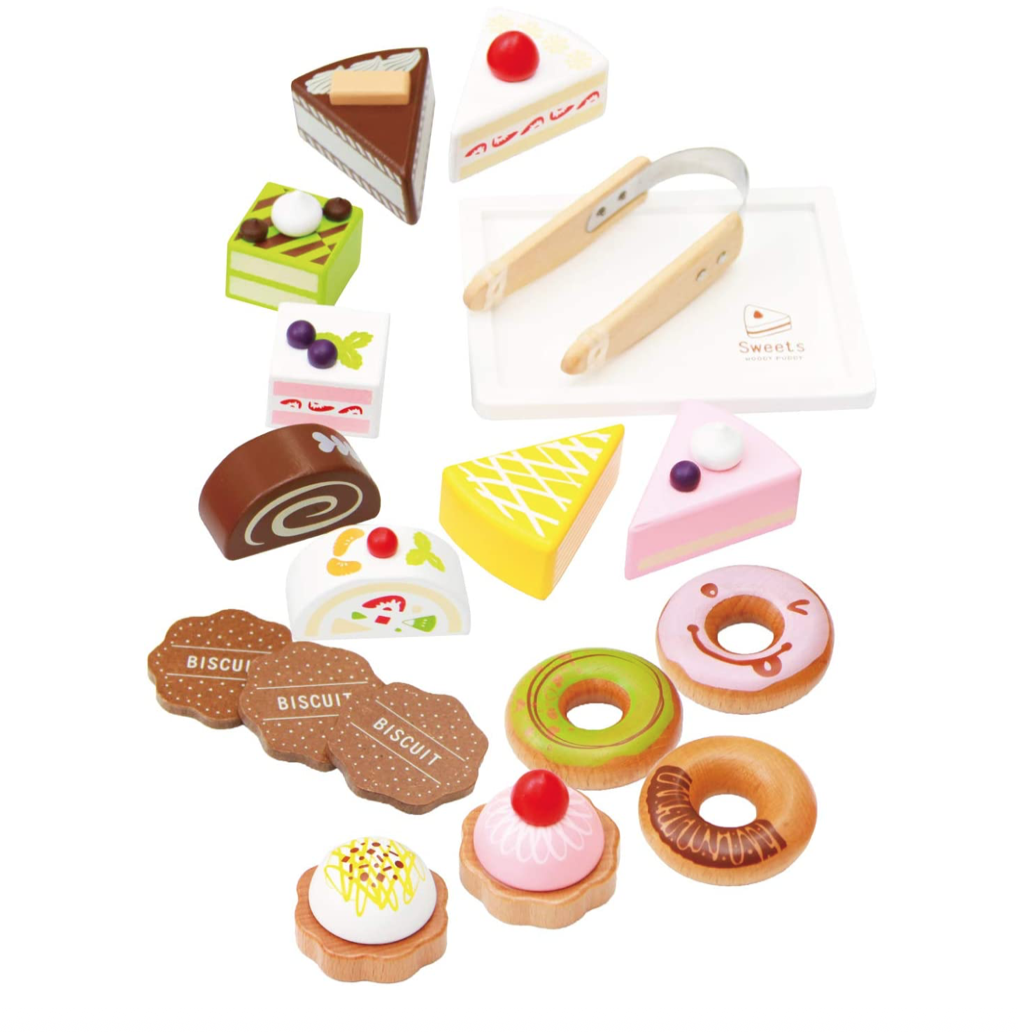 日本 Woddy Puddy 木製甜點組
