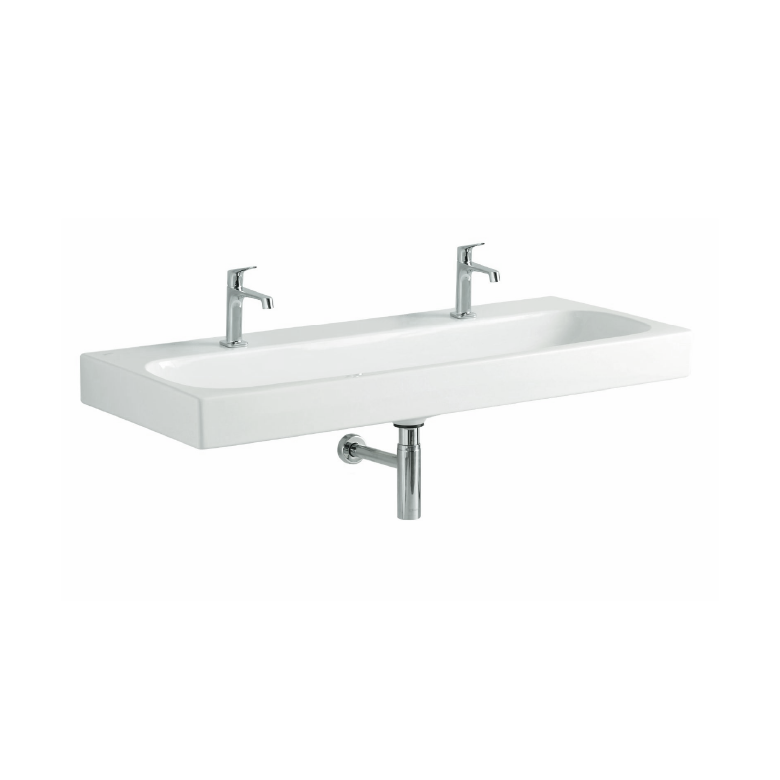 GEBERIT Citterio 120*50cm面盆-單槽雙孔 | 德國原裝進口 | 可壁掛 |