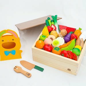日本Woody Puddy 知育玩具木製蔬菜組