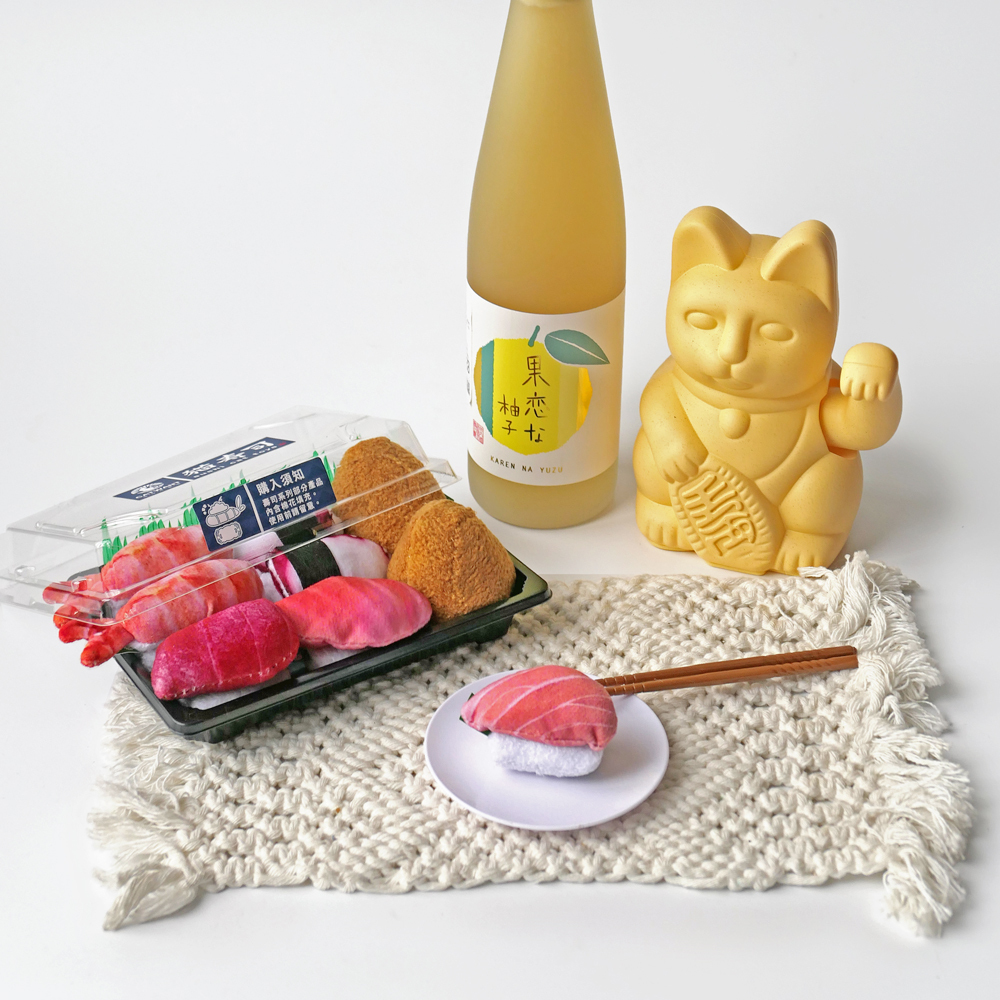 貓壽司(4入組)-100%貓薄荷/木天蓼填充玩具