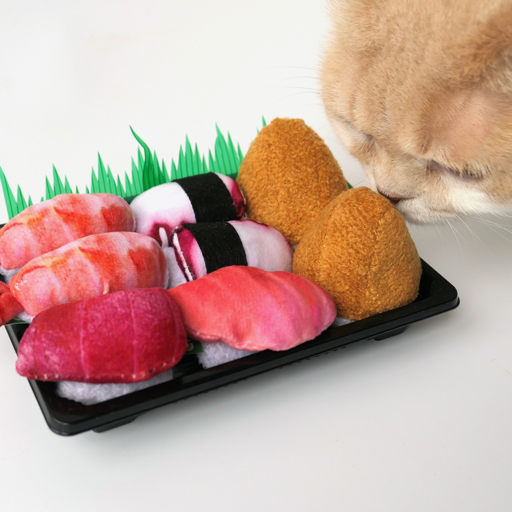 貓壽司(8入組)-100%貓薄荷/木天蓼填充玩具