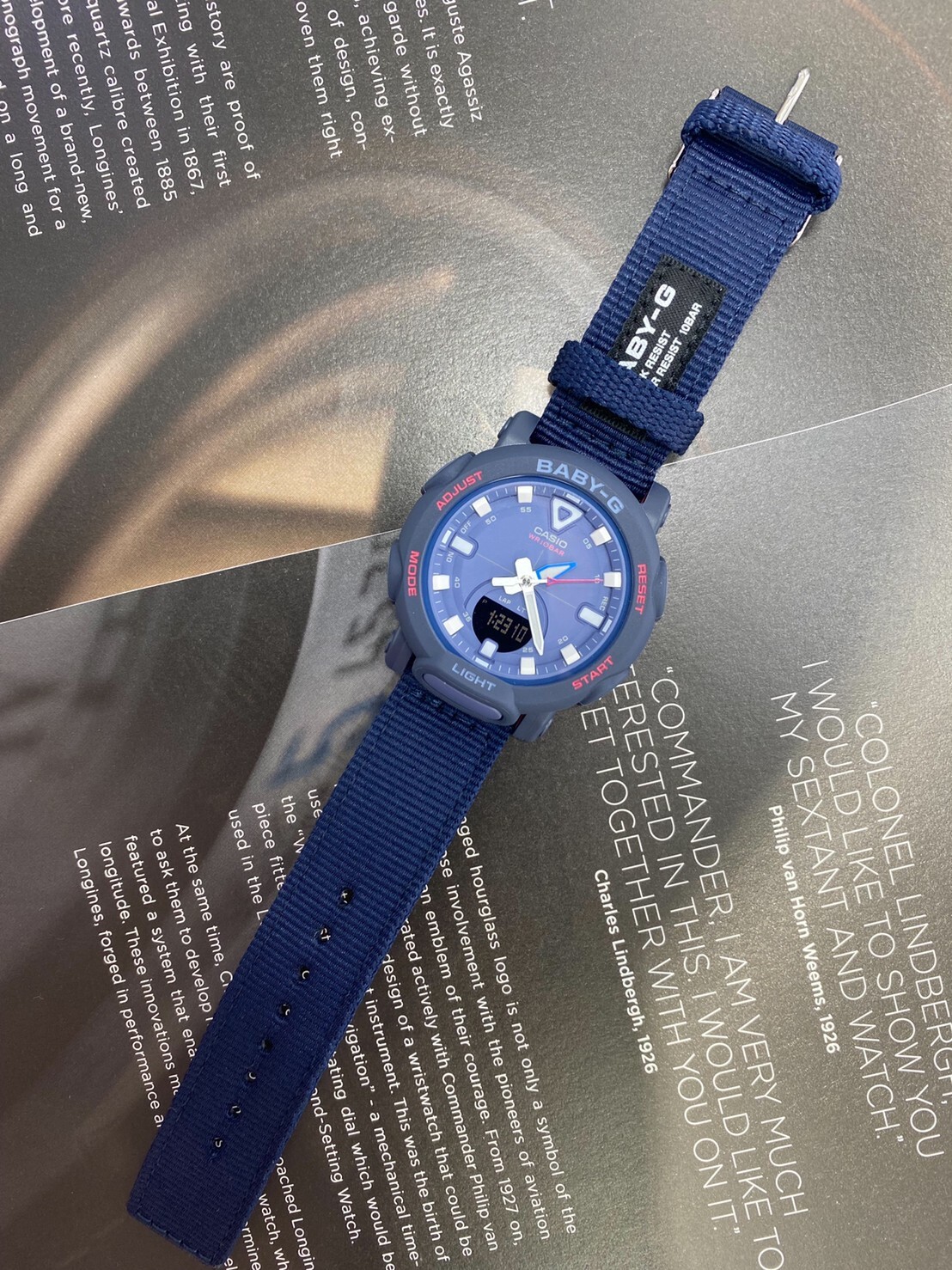 【Baby-G】環保錶帶戶外時尚雙顯錶 BGA-310C-2A 41.8mm  現代鐘錶