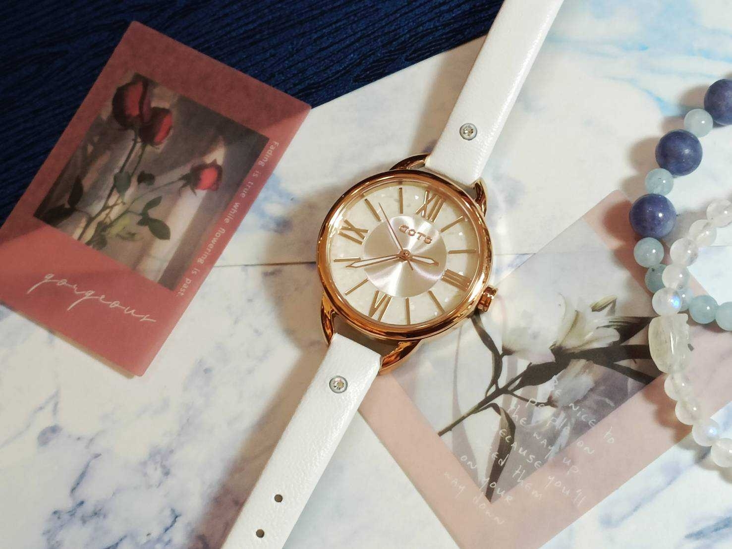 【GOTO】Glam Ring光暈系列璀璨白 GL5377L-42-241 32mm 現代鐘錶