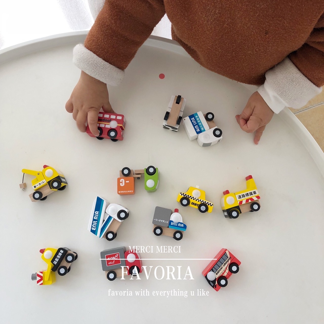 日本仿真木玩小汽車組 (12入)