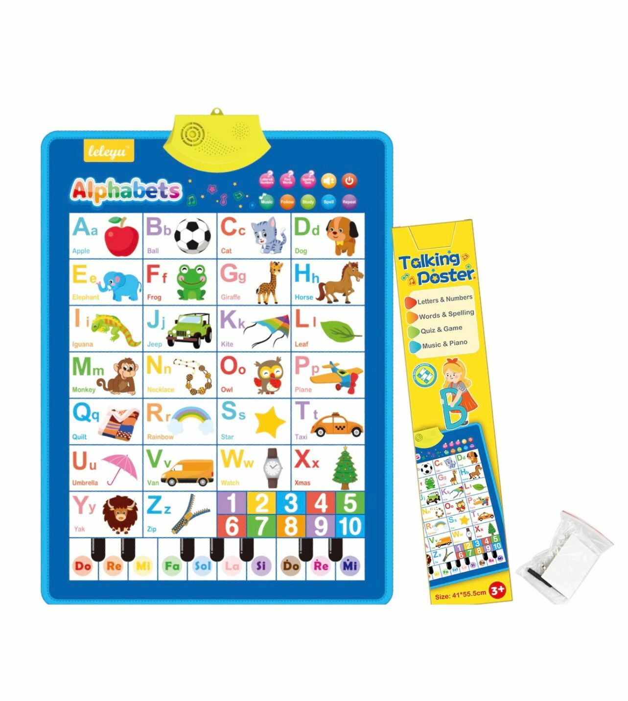 幼兒早教啟蒙學習有聲學ABC英文點讀掛圖