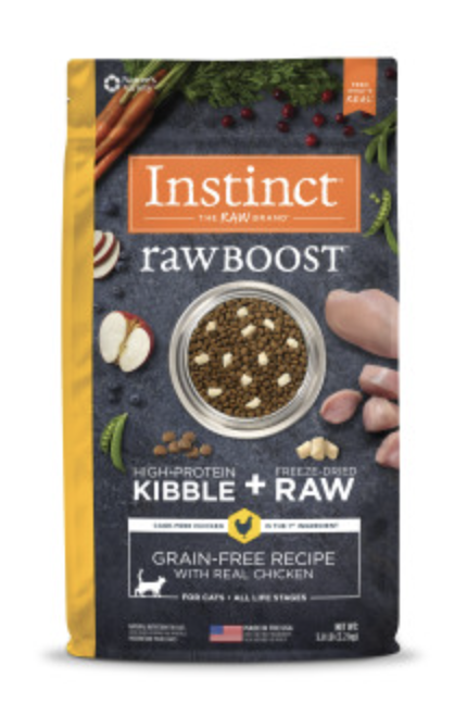 INSTINCT® RAW BOOST 系列無穀凍乾生肉粒雞肉全貓糧 5LB/10LB