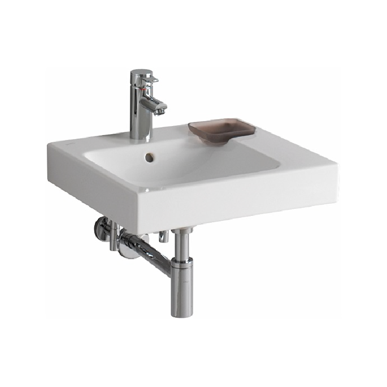 GEBERIT iCon 50cm面盆-左槽 | 德國原裝進口 | 設計包含肥皂盒 |