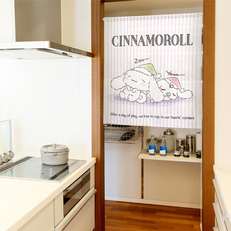 Sanrio 玉桂狗 短門簾 85×90cm 昏昏欲睡 #CM22SD-97533