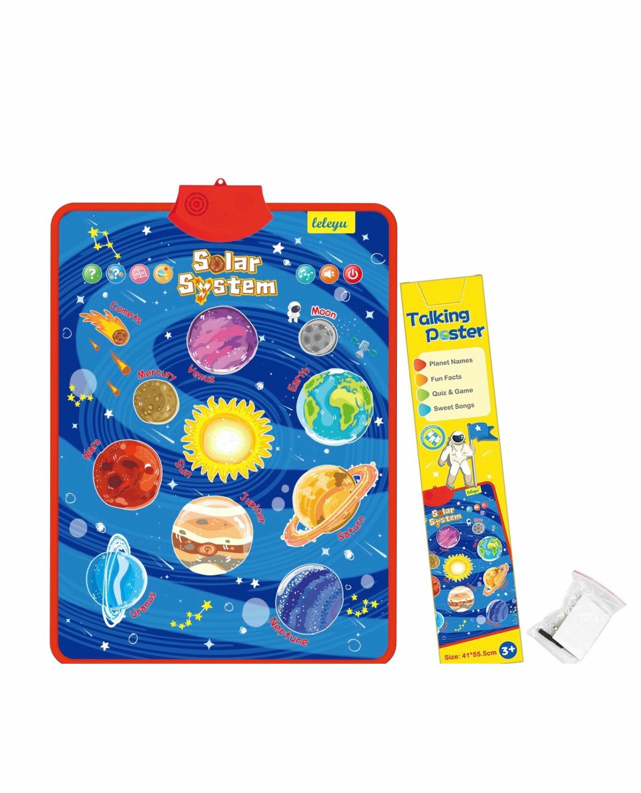 幼兒早教啟蒙學習有聲學solar system 英文點讀掛圖