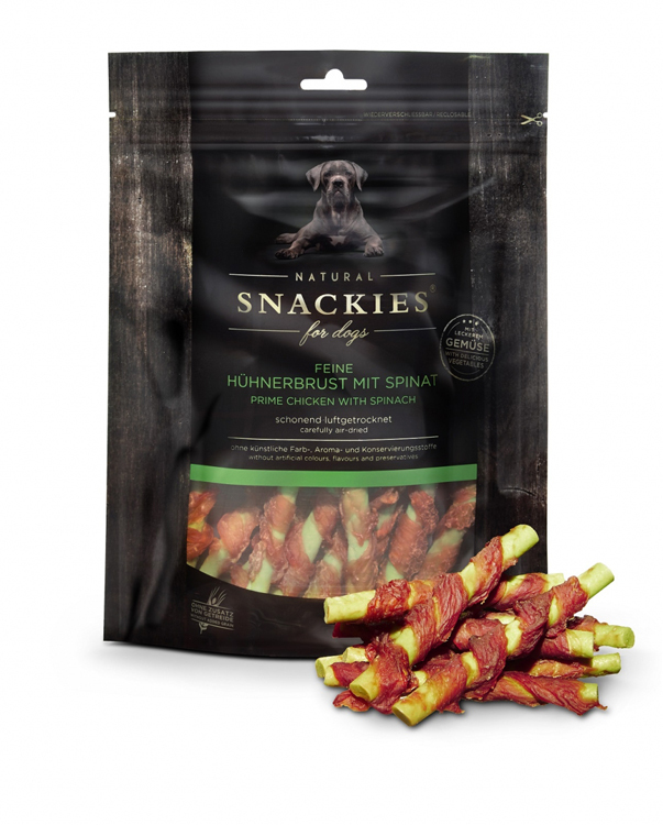 Snackies 雞胸肉配菠菜狗小食 (180g)