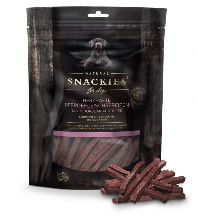 Snackies 低脂馬肉切條狗小食 (170g)