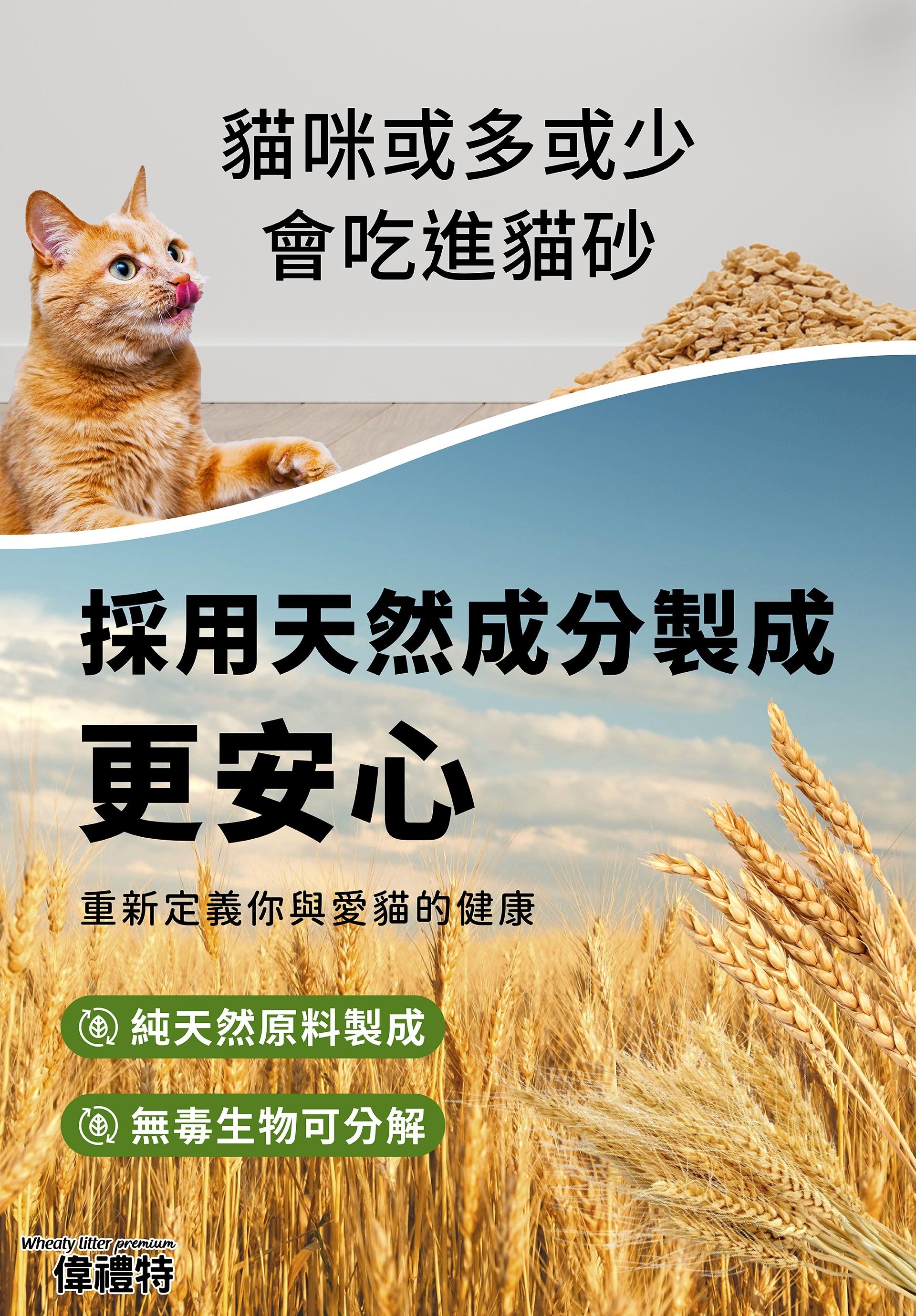 凱沃、貓砂、豆腐砂、礦砂、偉禮特、博識貓