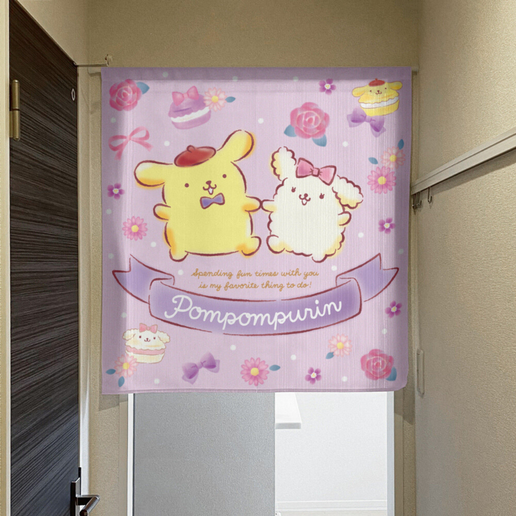 Sanrio 布甸狗 短門簾 85×90cm Macaroons #CM22SD-97535