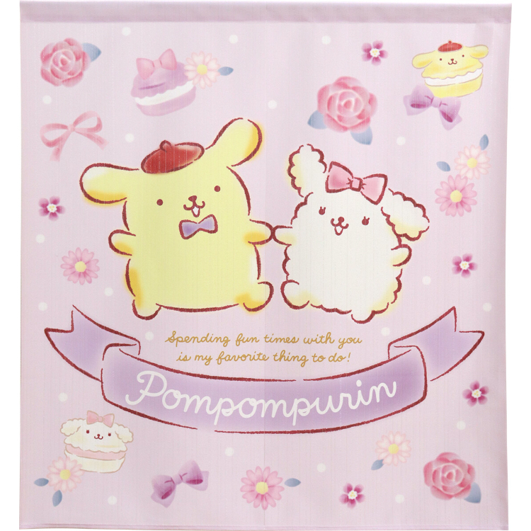Sanrio 布甸狗 短門簾 85×90cm Macaroons #CM22SD-97535