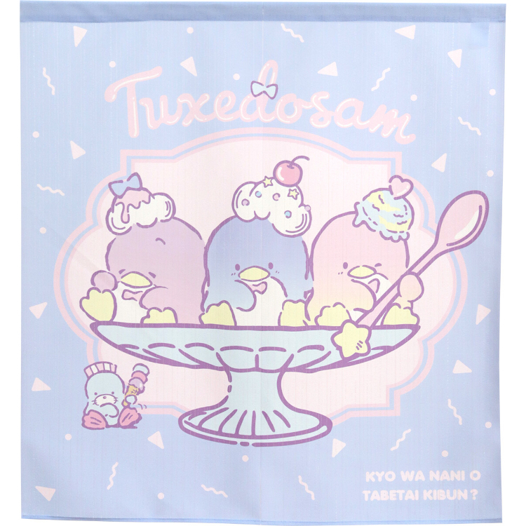 Sanrio 企鵝 短門簾 85×90cm 冰淇淋 #CM22SD-97536