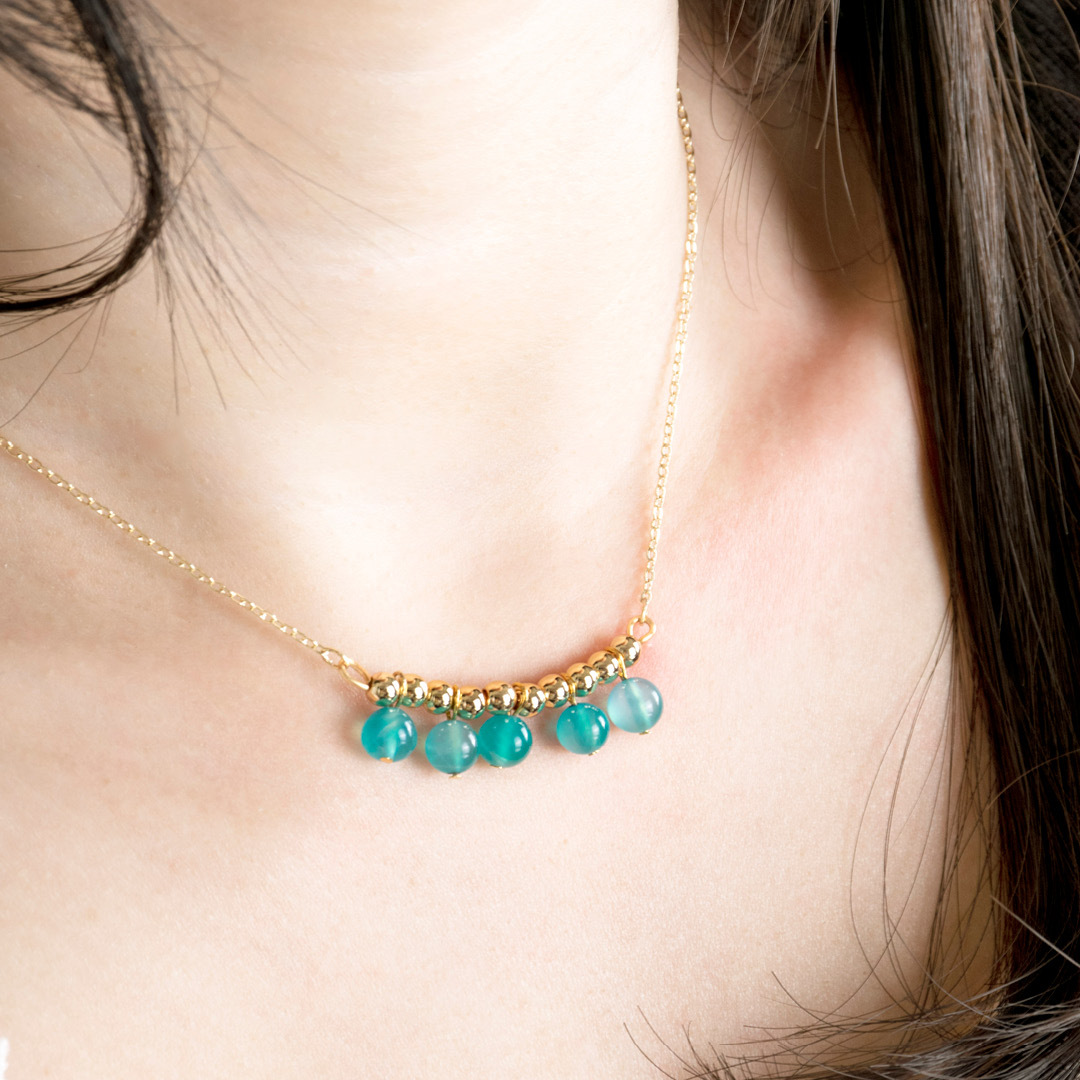 水晶項鍊【半弧定律】天河石項鍊