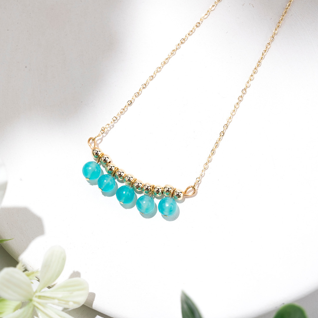 水晶項鍊【半弧定律】天河石項鍊