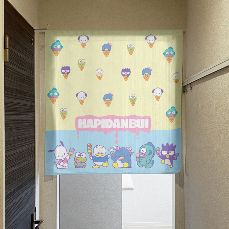 Sanrio Hapidanbui 短門簾 85×90cm 冰淇淋 #CM22SD-97543