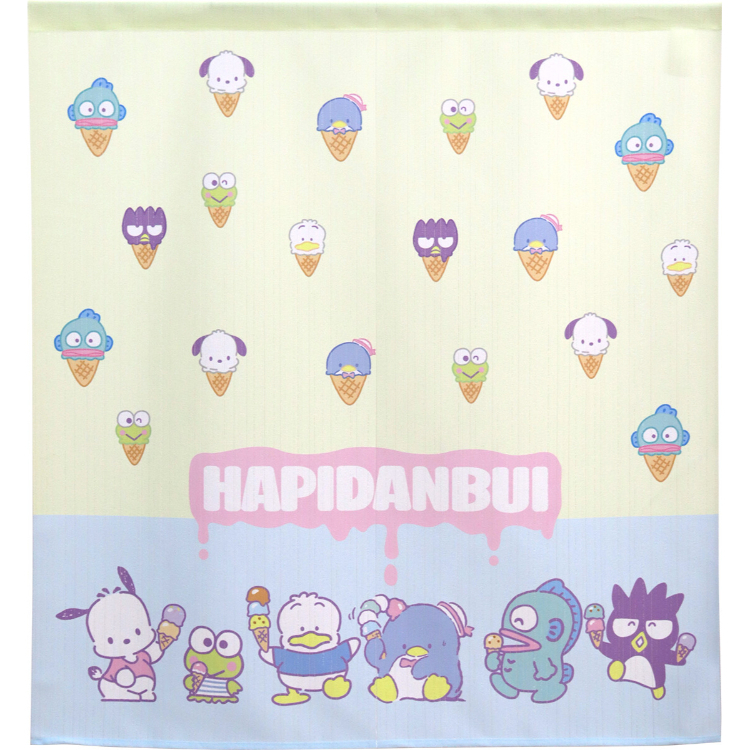 Sanrio Hapidanbui 短門簾 85×90cm 冰淇淋 #CM22SD-97543