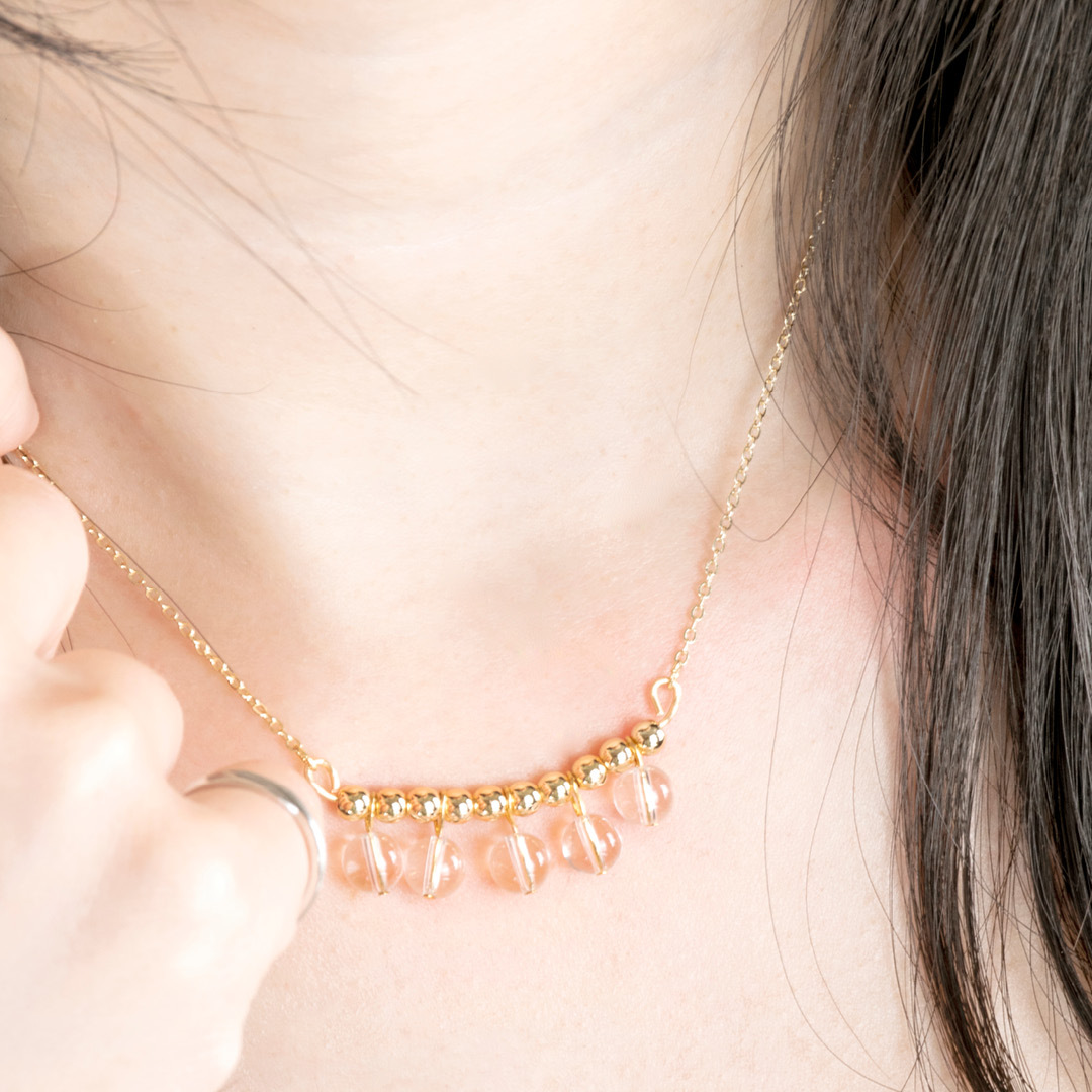 水晶項鍊【半弧定律】白水晶項鍊