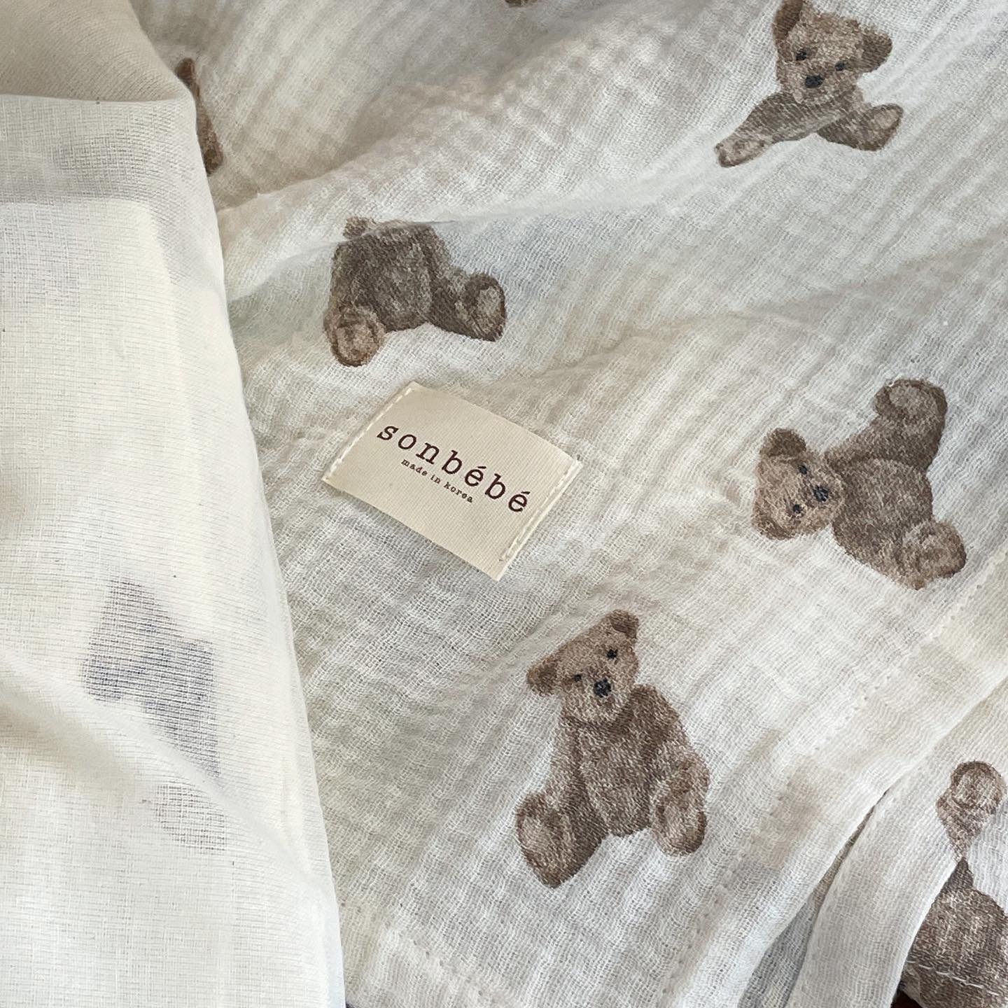 經典夏日毯2層紗/熊熊